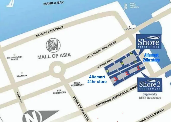 Mary Staycation At Shore Residences In Pasay Near Mall Of And Airport *